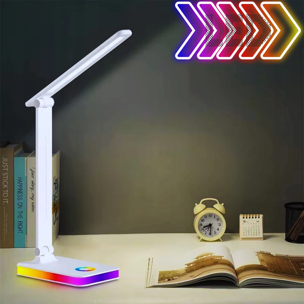 Bez Marki LAMPKA DLA DZIECI LED Dotykowa Biurkowa USB Nowoczesna regulowana lampka