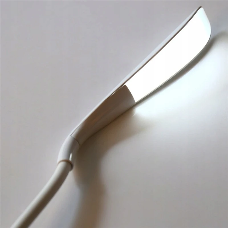 Bez Marki LAMPKA LED BIURKOWA SZKOLNA DOTYK USB REGULOWANA DO CZYTANIA 3 TRYBY BALTA