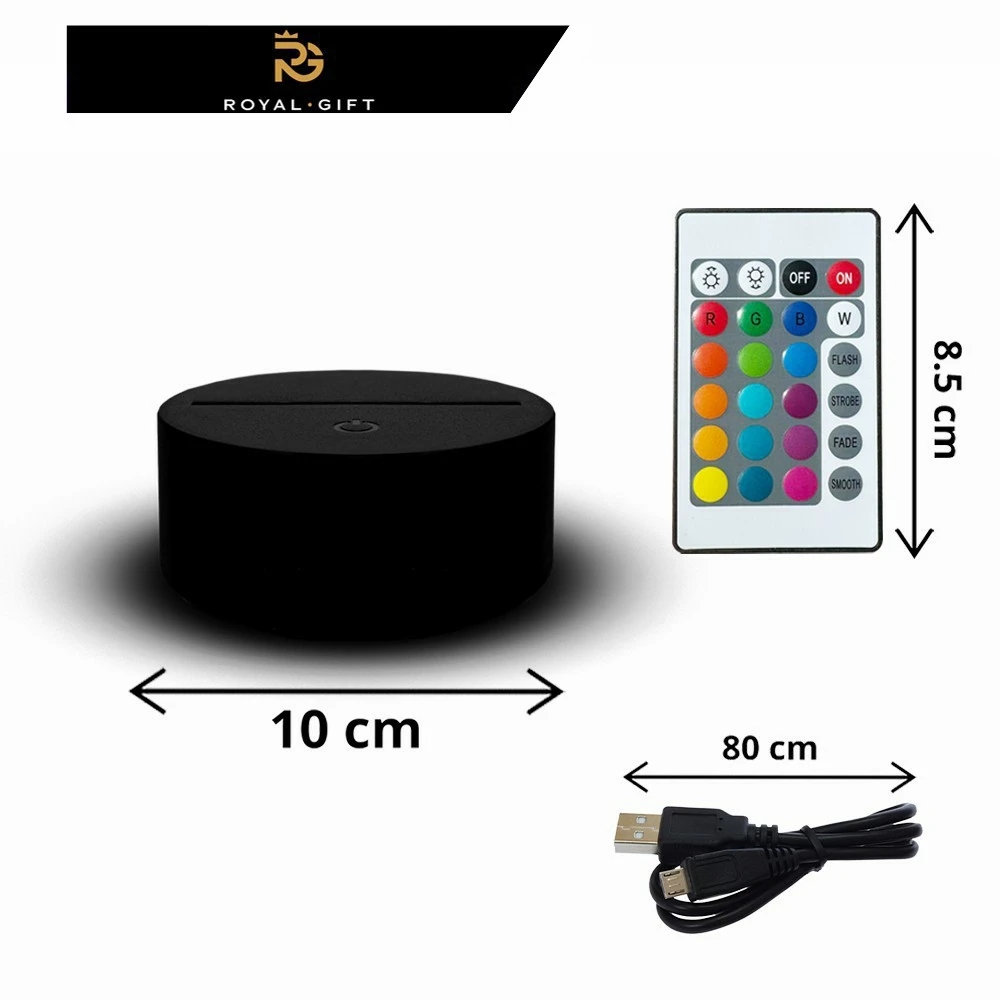 Bez Marki Lampka Led Statuetka Prezent Dla Barbera Fryzjera Upominek Rinkinys USB Imię
