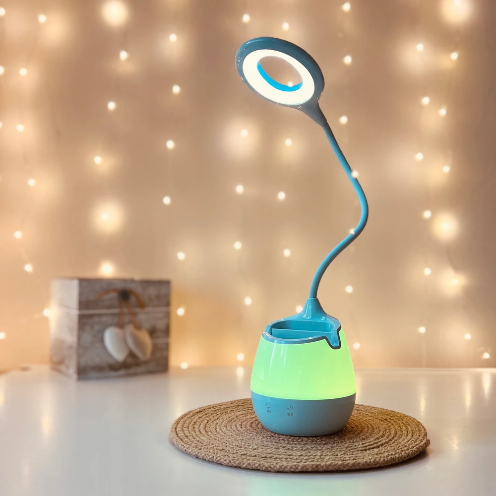 Bez Marki LAMPKA NA BIURKO DO CZYTANIA LED Dla Dziewczynki Dla Dzieci Różowa Nocna