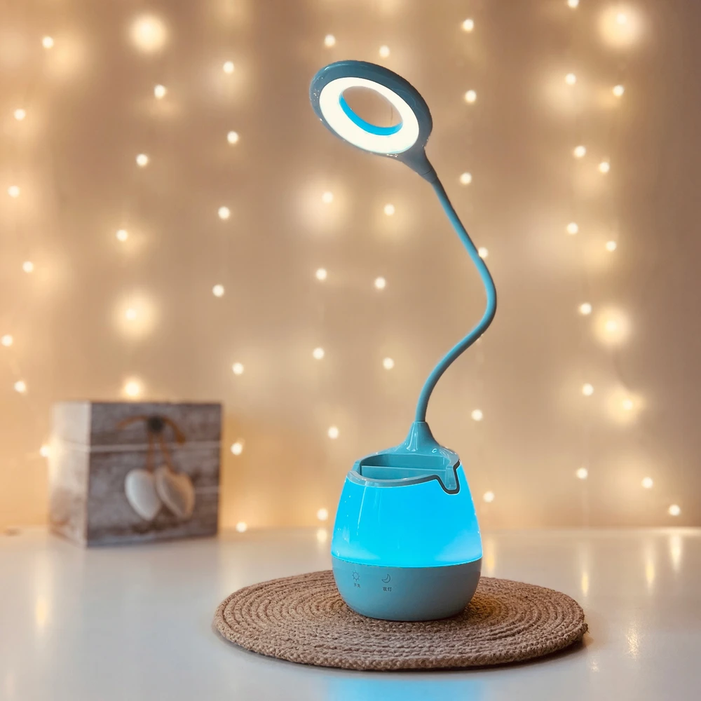 Bez Marki LAMPKA NA BIURKO DO CZYTANIA LED Dla Dziewczynki Dla Dzieci Różowa Nocna