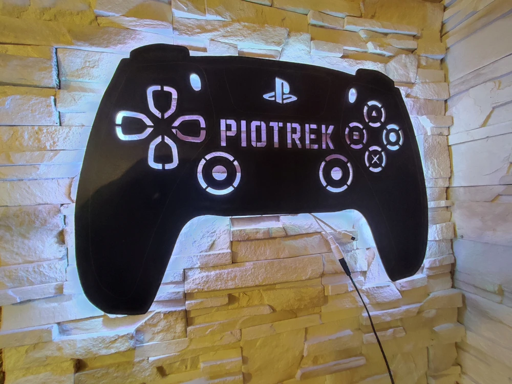 Bez Marki Lampka Nocna 3D Gamer PAD RGB Personalizowana su Pilotem Prezent dla Gracza