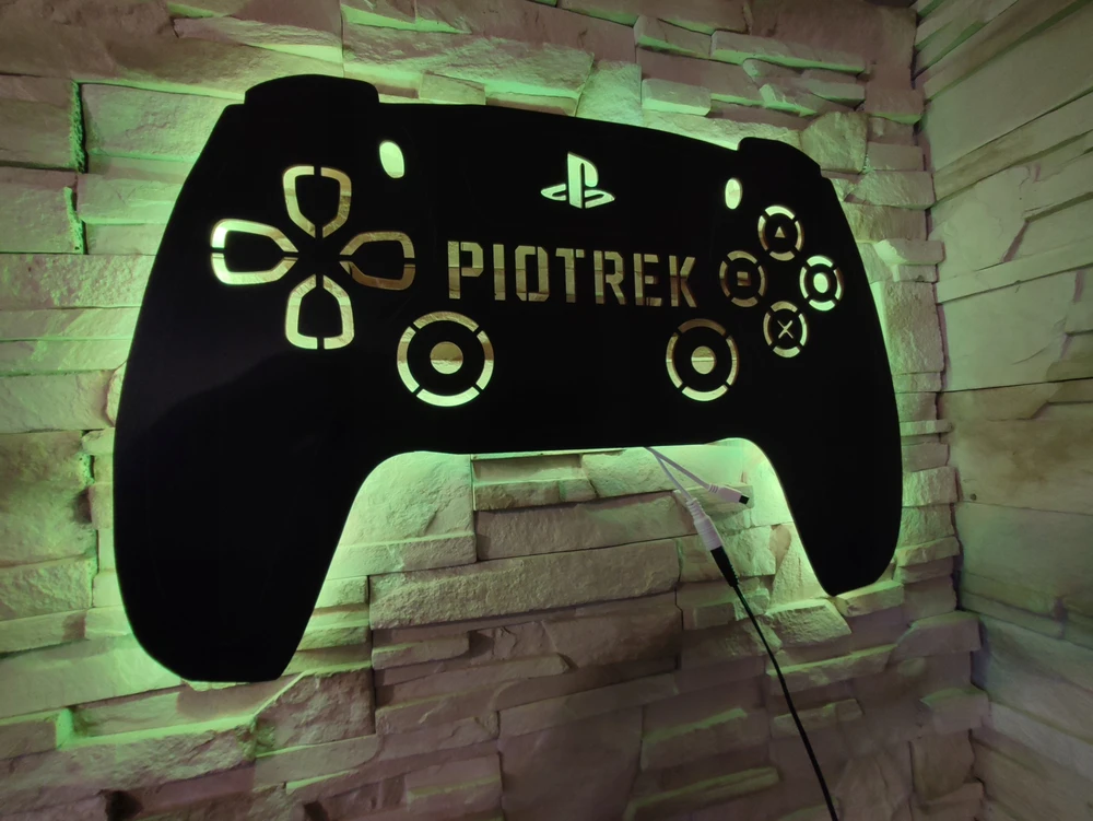 Bez Marki Lampka Nocna 3D Gamer PAD RGB Personalizowana su Pilotem Prezent dla Gracza