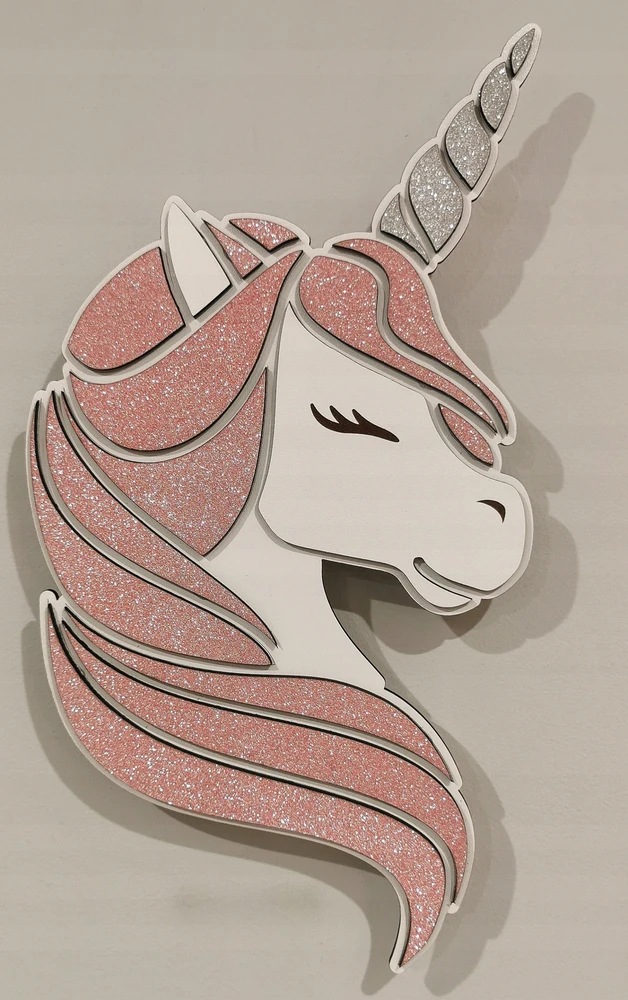 Bez Marki Lampka nocna brokatowy, rožinė jednorożec śliczny koń unicorn brokat LED