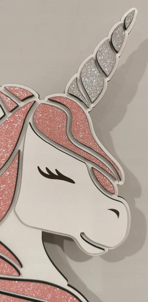 Bez Marki Lampka nocna brokatowy, rožinė jednorożec śliczny koń unicorn brokat LED