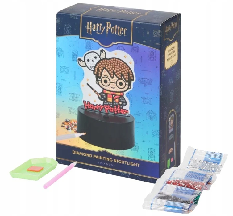 Bez Marki Lampka nocna DIY Diamond Painting Harry Potter LED komplektas haft diamentowy