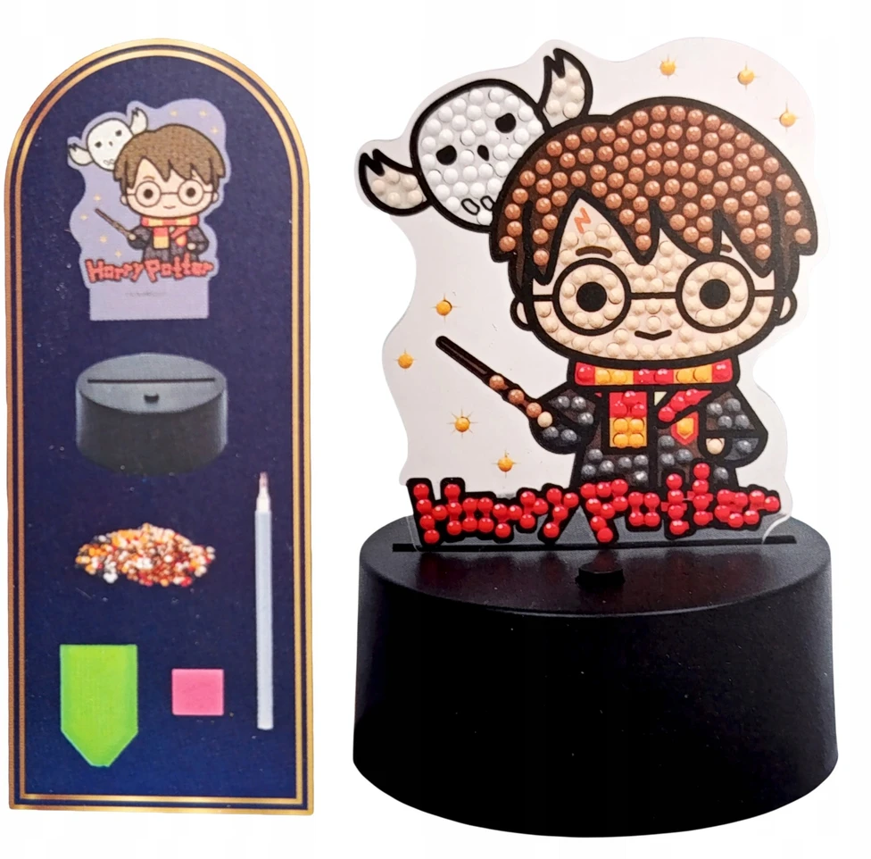 Bez Marki Lampka nocna DIY Diamond Painting Harry Potter LED komplektas haft diamentowy