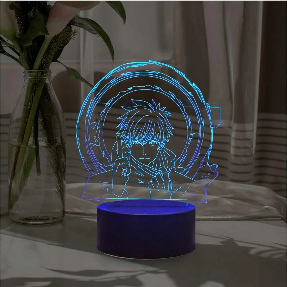 Bez Marki Lampka nocna LED 3D ANIME NARUTO hologram MINI USB 2xpanele