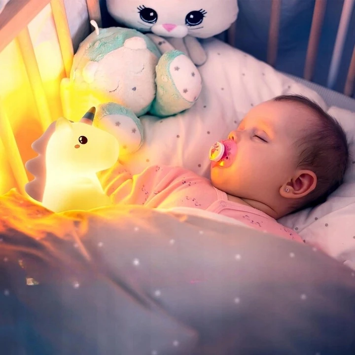 Onefire Bez Marki Lampka Nocna LED Vienaragis Dotykowa Dziecięca Kolorowa Dla Dzieci 16 spalva