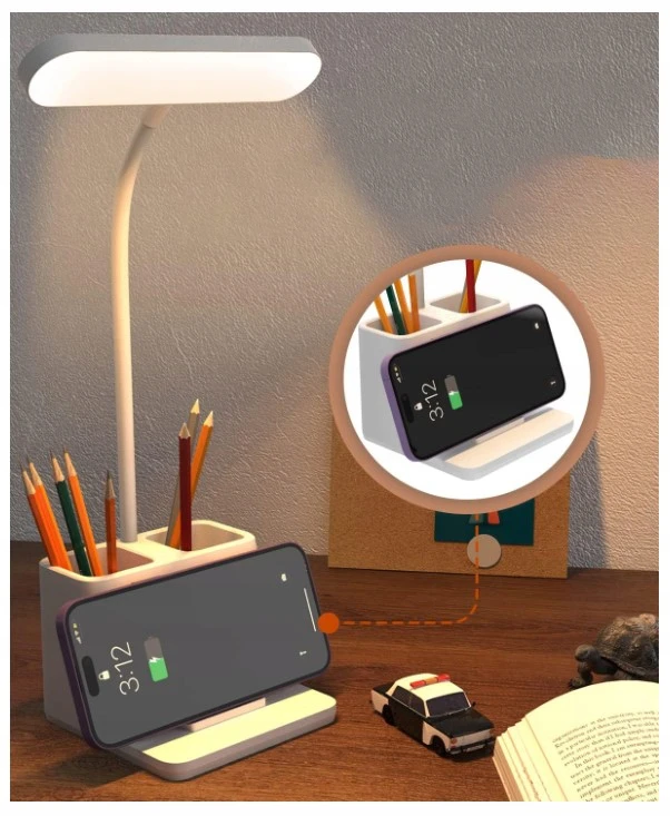 Bez Marki Lampka nocna na biurko szkolna LED 3 tryby na baterie bezprzewodowa USB