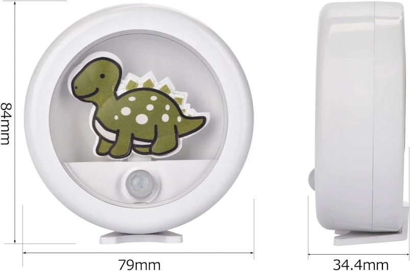 Bez Marki Lampka nocna vaikams LED su judesio jutikliu dinozaur