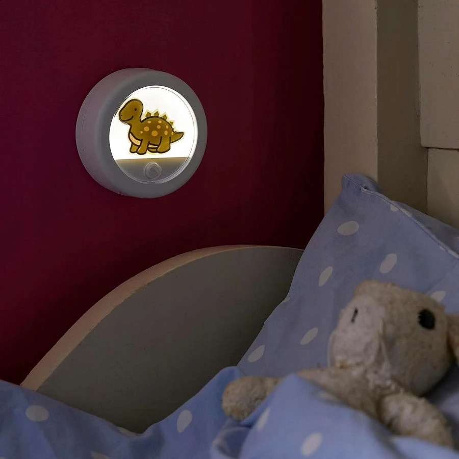 Bez Marki Lampka nocna vaikams LED su judesio jutikliu dinozaur