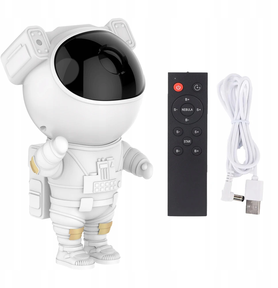 Bez Marki LAMPKA Projektorius GWIAZD KOSMOSU ASTRONAUTA LED KOLOROWY + Pultas 2024