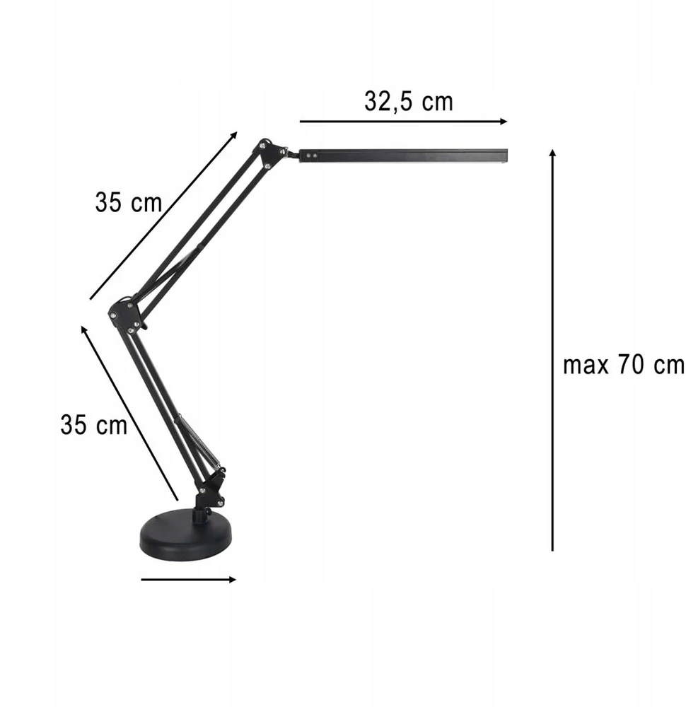 Bez Marki LAMPKA REGULOWANA Biurkowa LED USB Dla Dziecka Klips 3 Barwy 10 Trybów