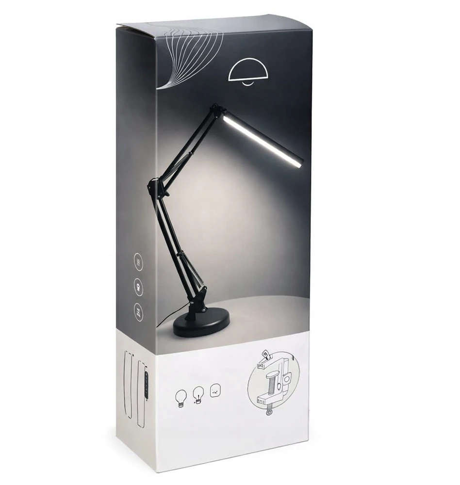 Bez Marki LAMPKA REGULOWANA Biurkowa LED USB Dla Dziecka Klips 3 Barwy 10 Trybów