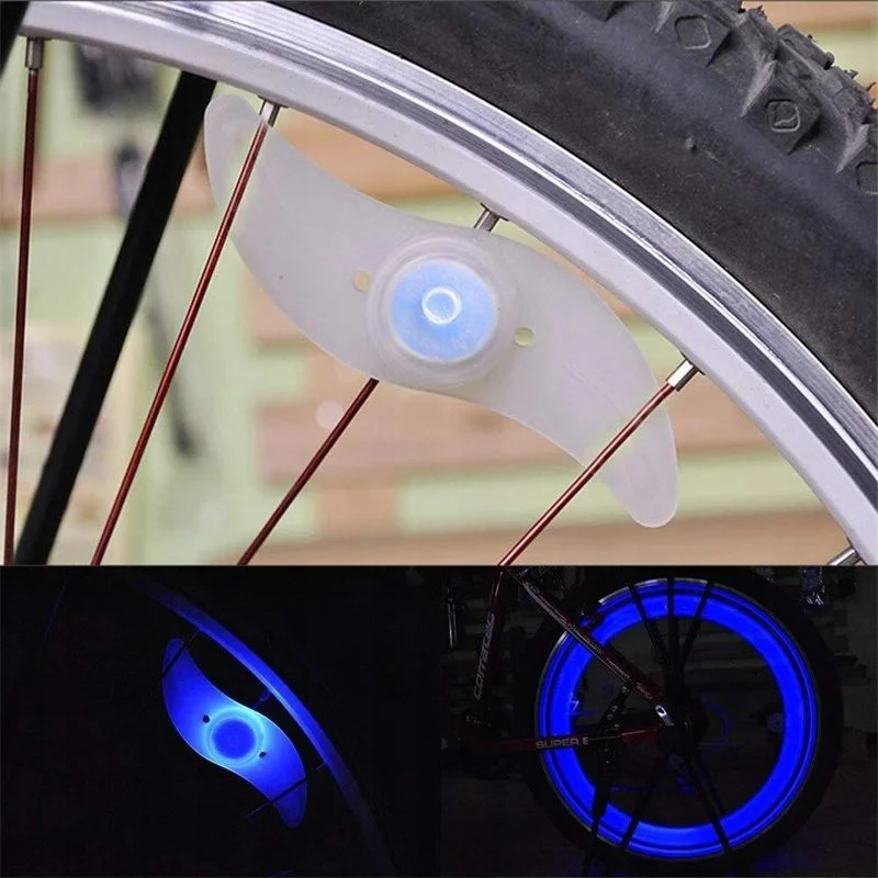 Bez Marki LAMPKA ROWEROWA NA SZPRYCHY OŚWIETLENIE ROWEROWE LED ROWER NAKŁADKA KOL V3
