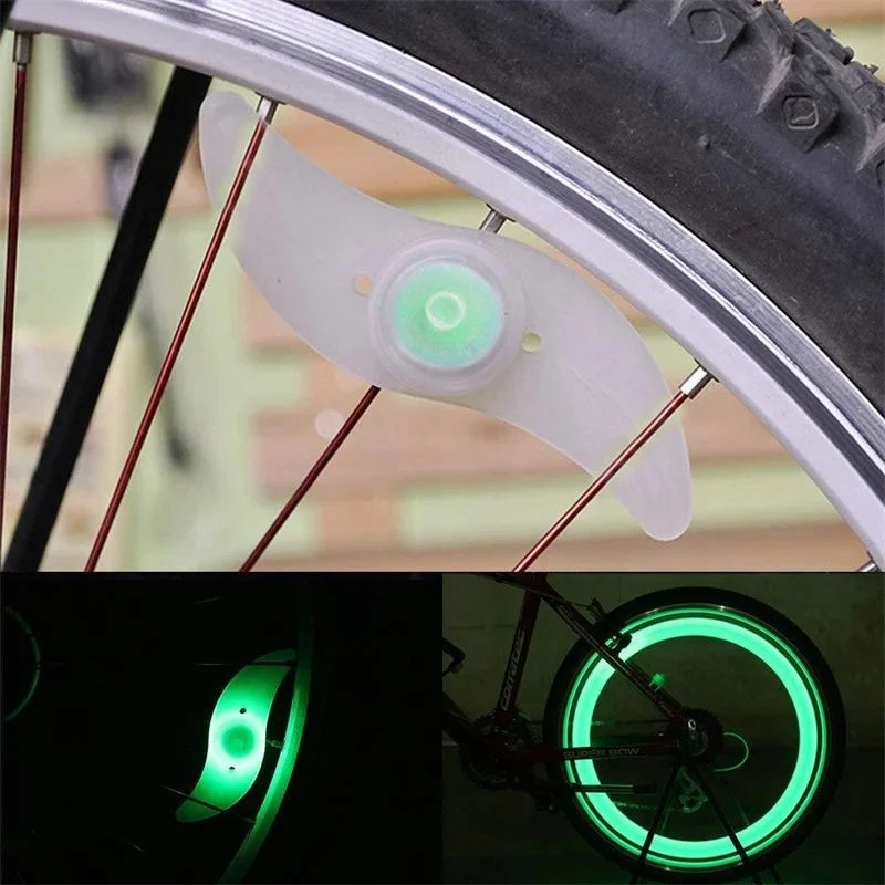 Bez Marki LAMPKA ROWEROWA NA SZPRYCHY OŚWIETLENIE ROWEROWE LED ROWER NAKŁADKA KOL V3