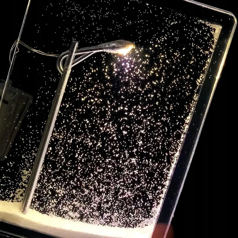 Bez Marki Lampka Śnieżna Nocna, Śnieżna Latarnia Uliczna Realistyczne Nocne Lampy