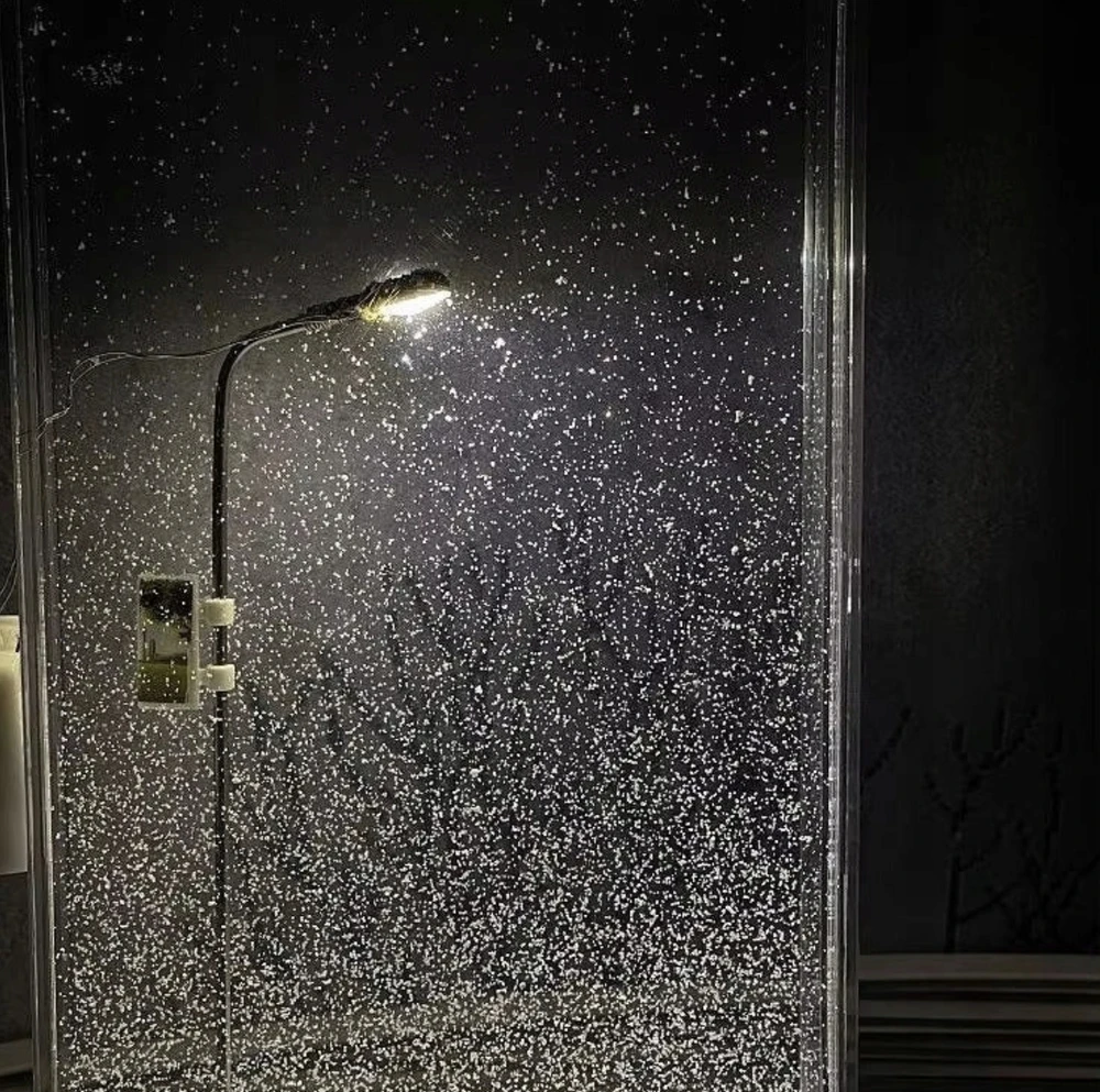 Bez Marki Lampka Śnieżna Nocna, Śnieżna Latarnia Uliczna Realistyczne Nocne Lampy