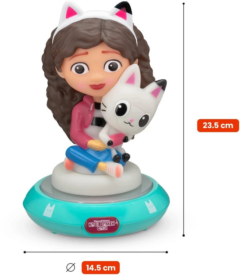 Bez Marki Lampka vaikams 3d KOCI NAMELIS GABI Lampka nocka
