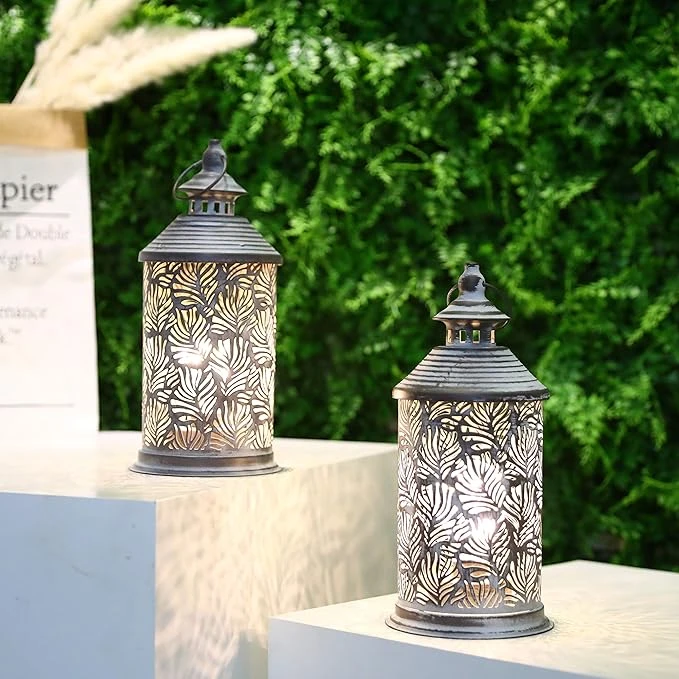 Bez Marki Latarnia lampa 2 vnt. latarka na baterie vintage