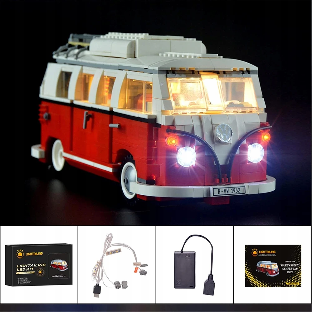 Bez Marki LED APŠVIETIMO RINKINYS COMPERA T1 10220 BLOKŲ ŠVIESOS USB 5V