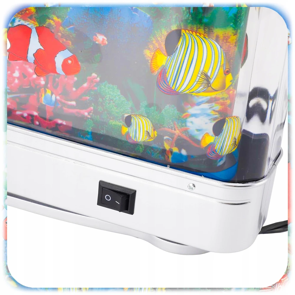 Bez Marki LED AQUARIUM NAKTINIS LEMPAS su apšviesta žuvele, DOVANA VAIKAMS