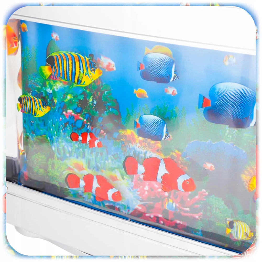 Bez Marki LED AQUARIUM NAKTINIS LEMPAS su apšviesta žuvele, DOVANA VAIKAMS