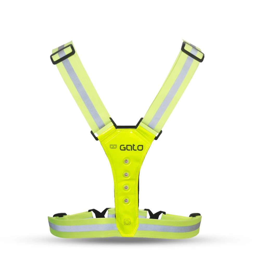 Bez Marki Led atšvaitinės liemenės Gato Sport Usb geltonos