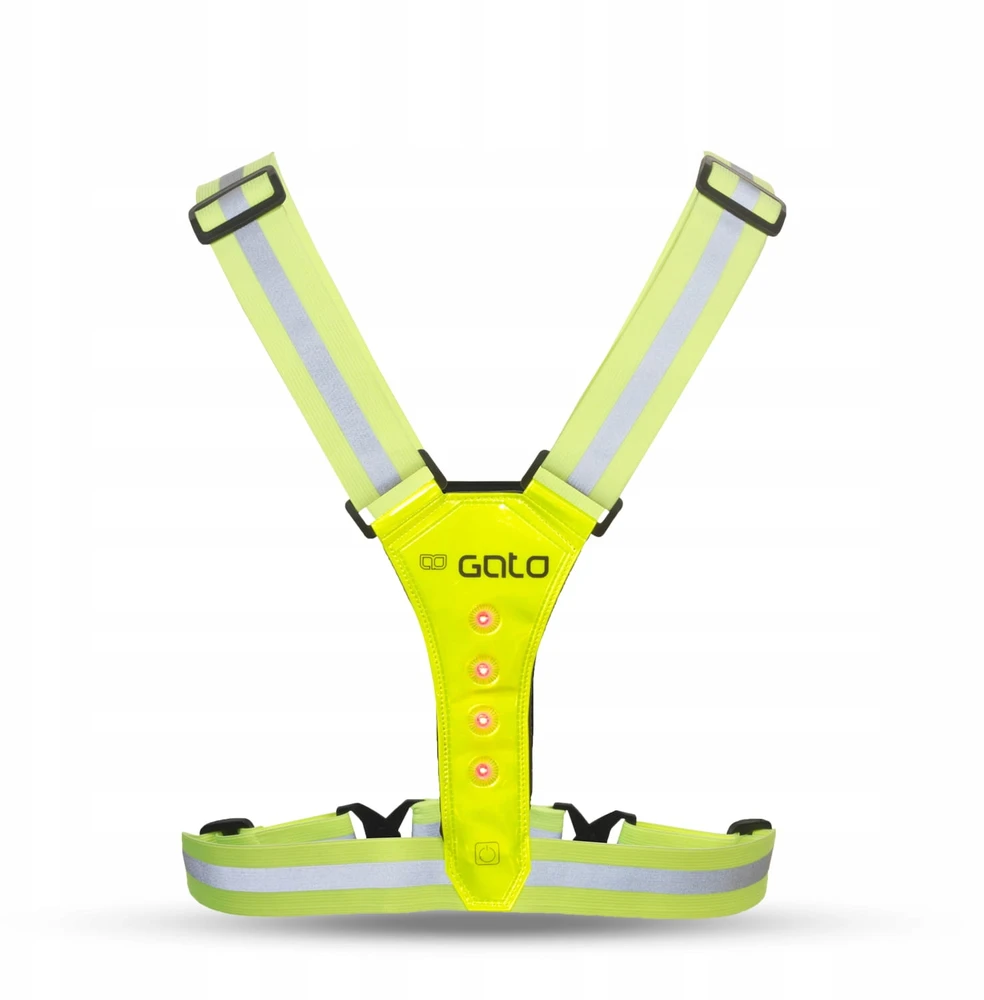 Bez Marki Led atšvaitinės liemenės Gato Sport Usb geltonos
