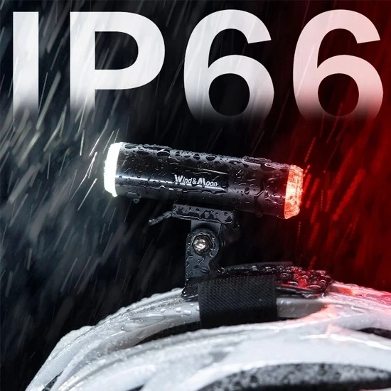Wind Moon Bez Marki LED DVIRAČIO LEMPAS, įkraunamas per USB, priekyje, gale, 2in1, USB, IP66, 100lm