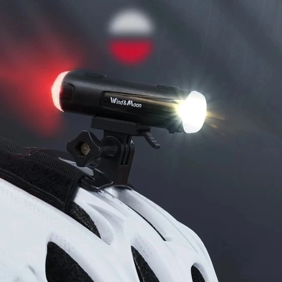 Wind Moon Bez Marki LED DVIRAČIO LEMPAS, įkraunamas per USB, priekyje, gale, 2in1, USB, IP66, 100lm