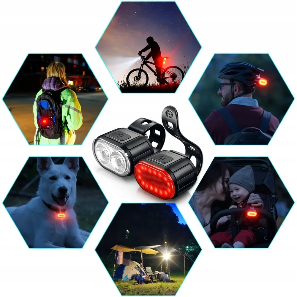 Bez Marki LED DVIRAČIO ŠVIETIMAS PRIEKINIS GALINIS USB GALINGAS ŠVIETŲ RINKINYS DVIRAČIO ŽIBINTAS