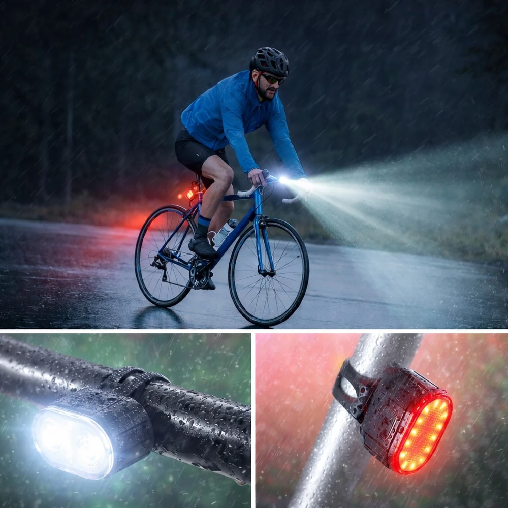 Bez Marki LED DVIRAČIO ŠVIETIMAS PRIEKINIS GALINIS USB GALINGAS ŠVIETŲ RINKINYS DVIRAČIO ŽIBINTAS