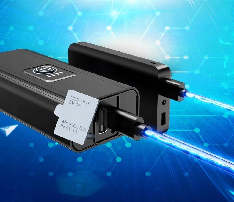 Bez Marki LED galinės priekinės USB dviračio lempos E100 rinkinys