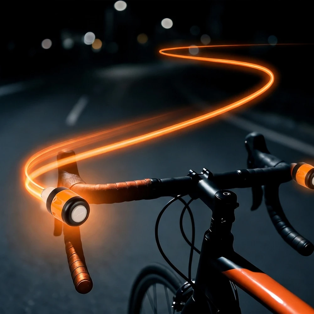 Bez Marki LED indikatoriai motoroleriams - 2 vnt, USB, 3 režimai, atsparūs vandeniui