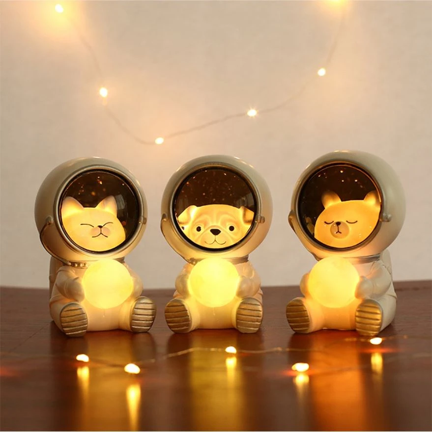 Bez Marki Led Naktinė Lempa Astronautas Katė Vaikams