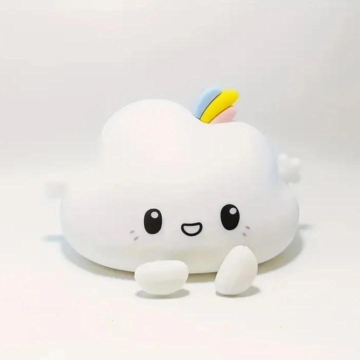 Bez Marki Led Naktinė Lempa "debesėlis" Usb Spalvota Vaikams Minkšta Silikoninė
