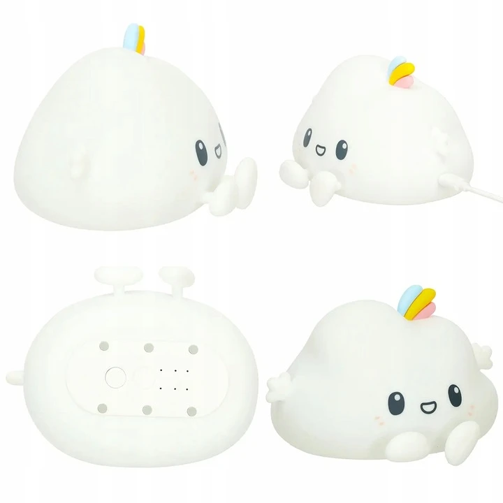 Bez Marki Led Naktinė Lempa "debesėlis" Usb Spalvota Vaikams Minkšta Silikoninė