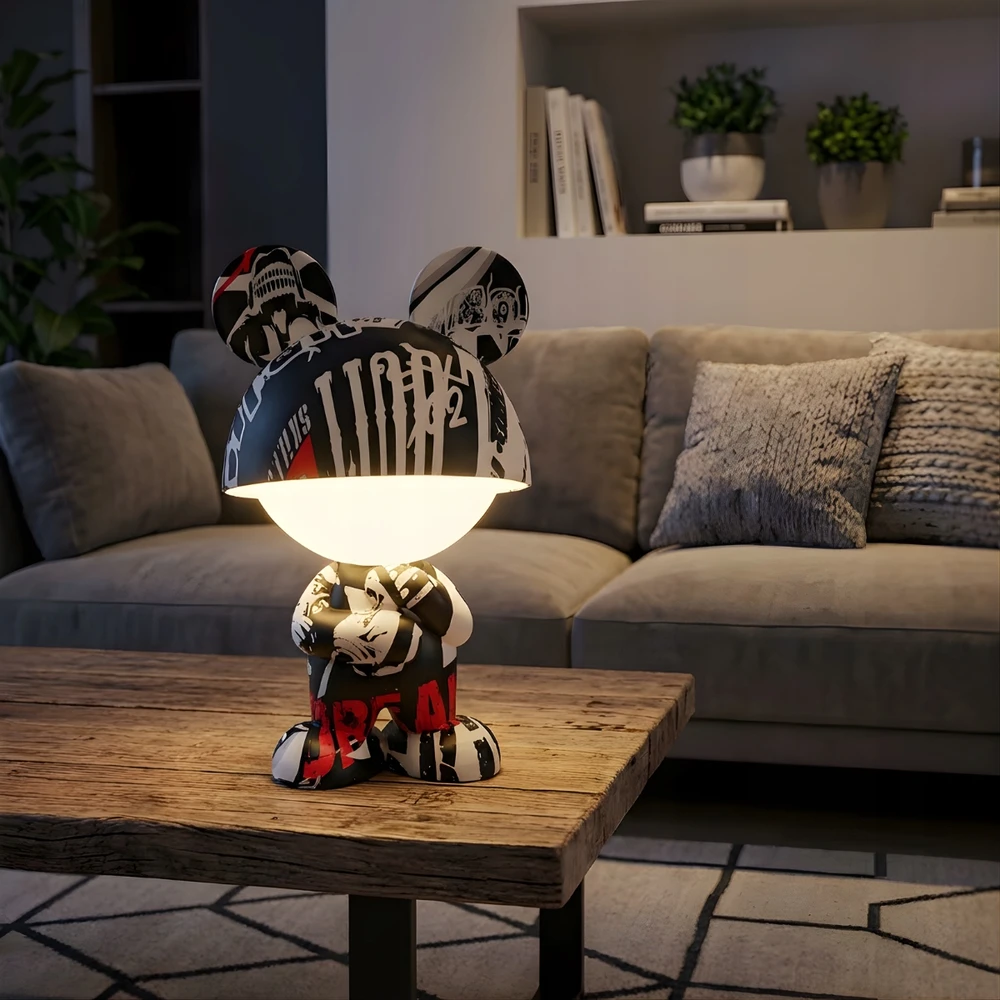 Bez Marki Led Naktinė Lempa "figurka" Rgb, Belaidė, Dovana Žaidėjų Kambariui