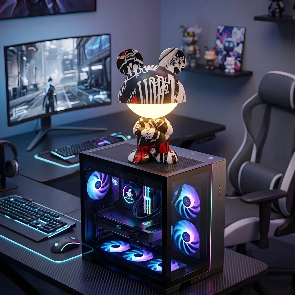 Bez Marki Led Naktinė Lempa "figurka" Rgb, Belaidė, Dovana Žaidėjų Kambariui