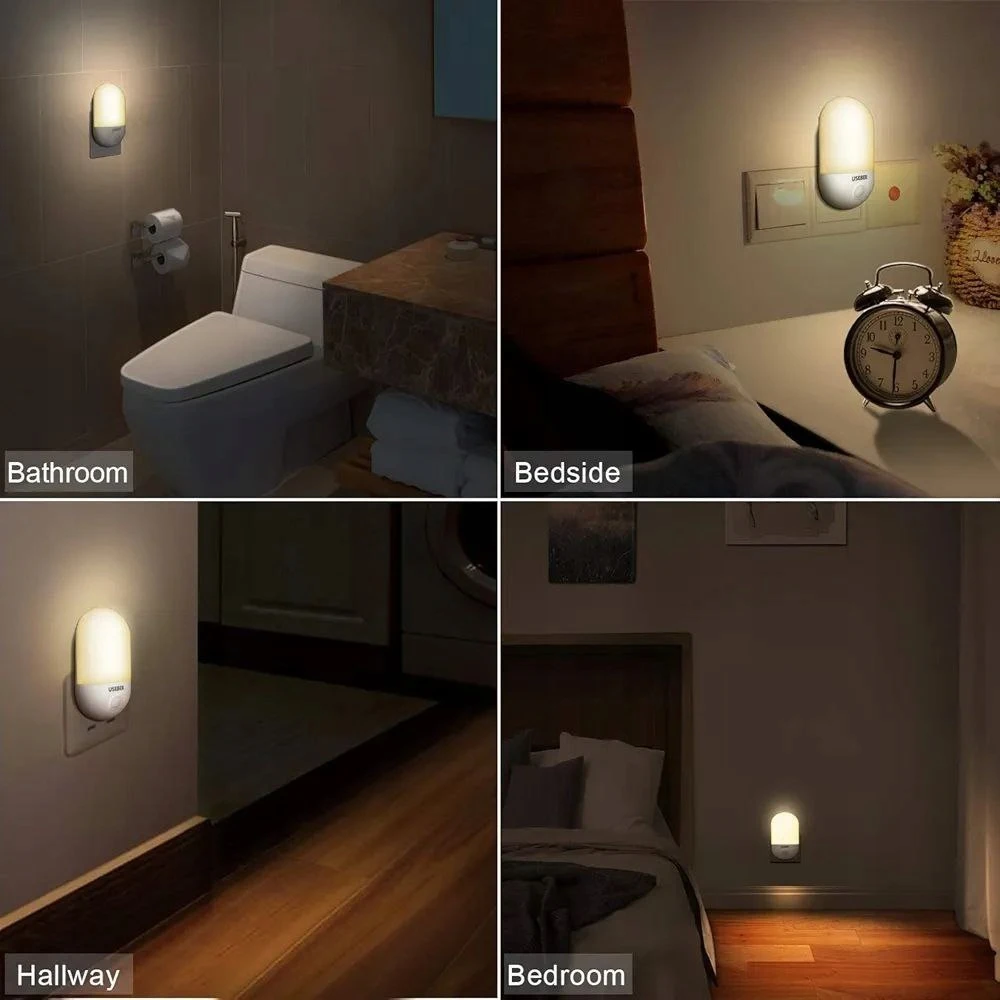 Bez Marki LED naktinė lempa kontaktui SENSOR DUSK SENSOR - 2 VNT