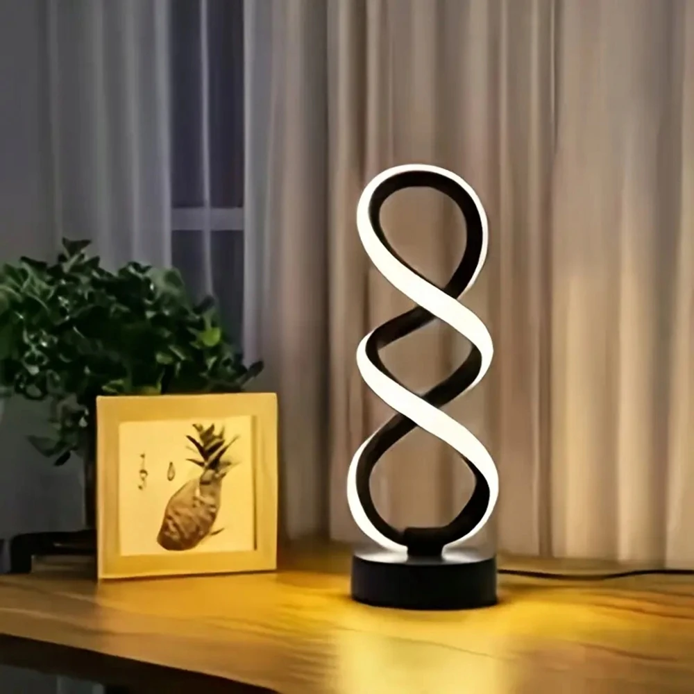 Bez Marki LED NAKTINIS LEMPAS, SPIRALINĖ, MODERNUS, REGULIUOJAMAS, DEKORATYVINIS USB LEMPAS