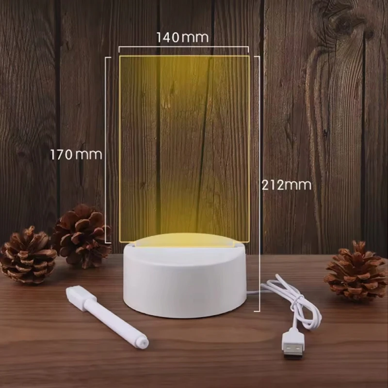 Bez Marki Led nešiojamojo kompiuterio lempa Led lempa Creative Night Board TSG-489 Užrašams