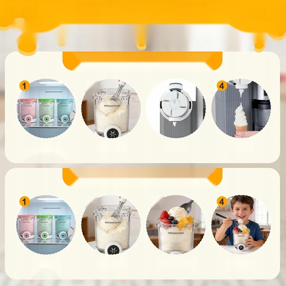 Bez Marki LEDŲ INDĖLIAI 480 ml KEIČIAMŲJŲ PRIEDŲ RINKINYS GAMINTI LEDUS