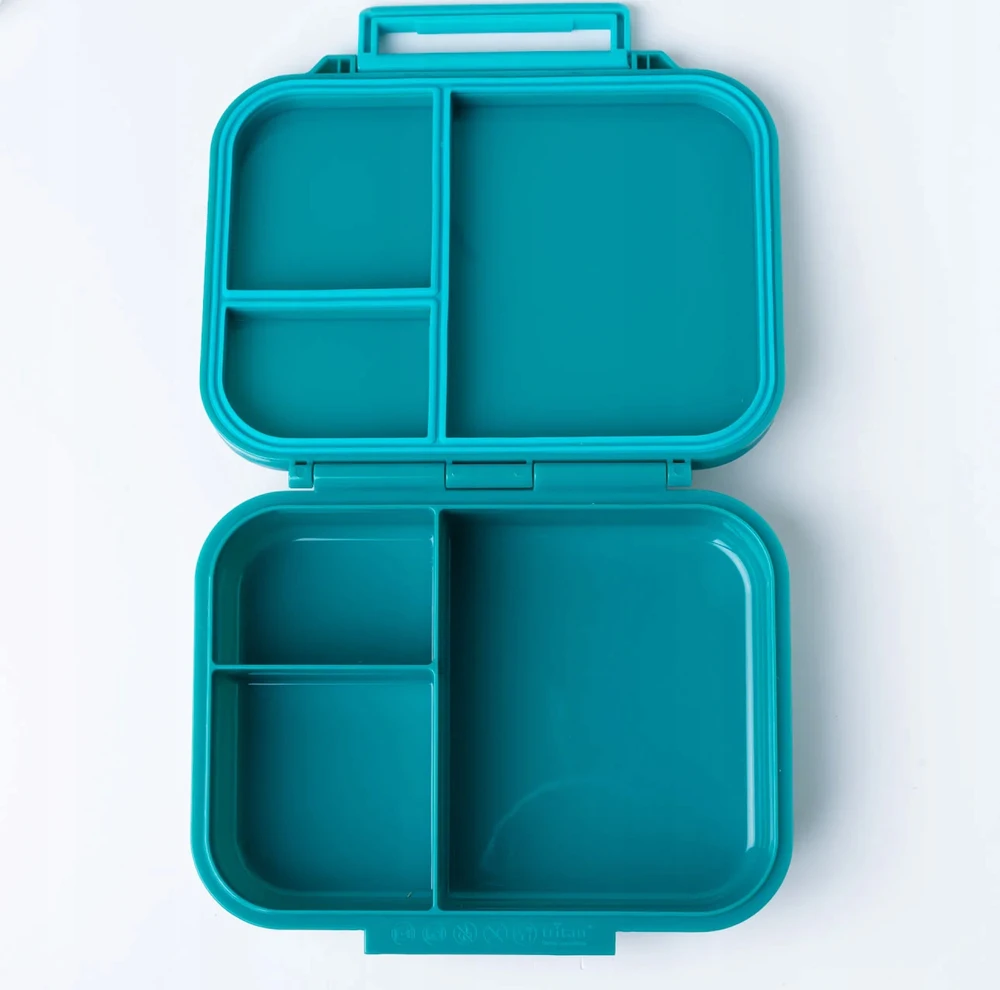 Bez Marki LEKKABOX CLASSIC mini lunchbox su przegródkami, Petrol