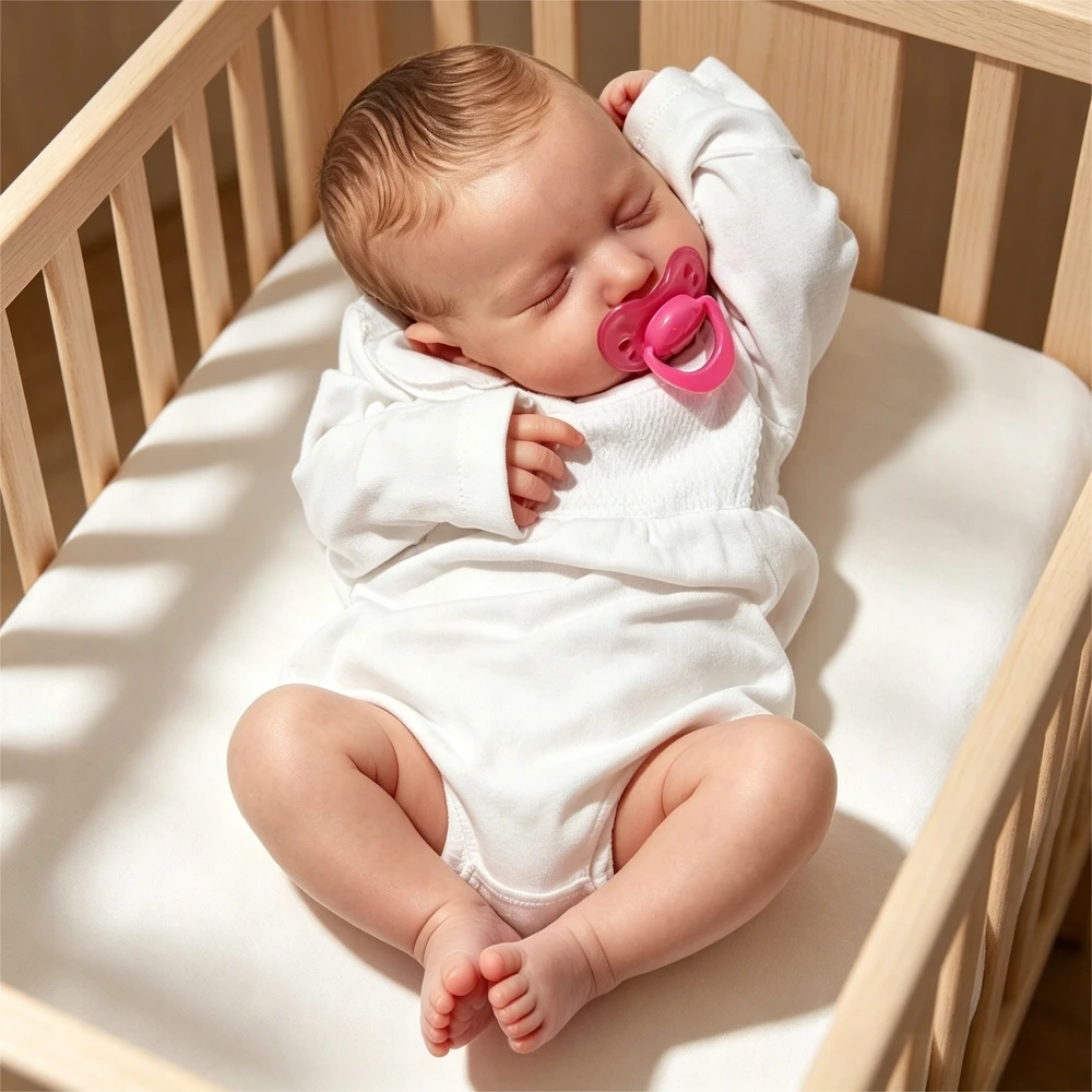 Bez Marki Lėlė reborn 50 cm dziewczynka wielokolorowa su priedais