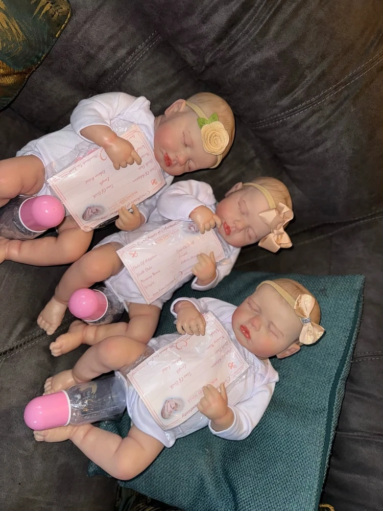 Bez Marki Lėlė reborn 50 cm dziewczynka wielokolorowa su priedais