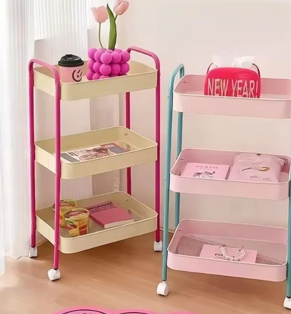Bez Marki Lentyna Szafka Na Žaislai Metalowy Organizer Pojemnik Na Kółkach 3 Półki D31
