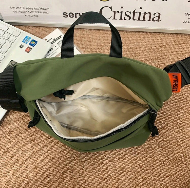 Bez Marki Leshajia Ls20957 stilinga talpi rankinė per petį, dvi kišenės, alyvinė